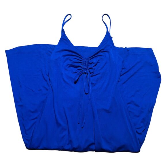 NEW Lou & Grey Signaturesoft Jersey Strappy Midi Dress in Cobalt Current- Size M - Picture 2 of 9